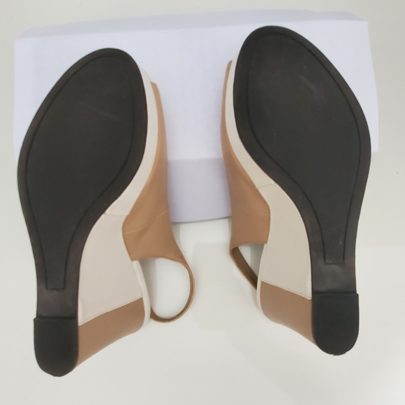 Ann Marino Sandal Wedges Nude White size 7 - Picture 6 of 6